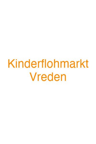 Kinderflohmarkt Vreden
