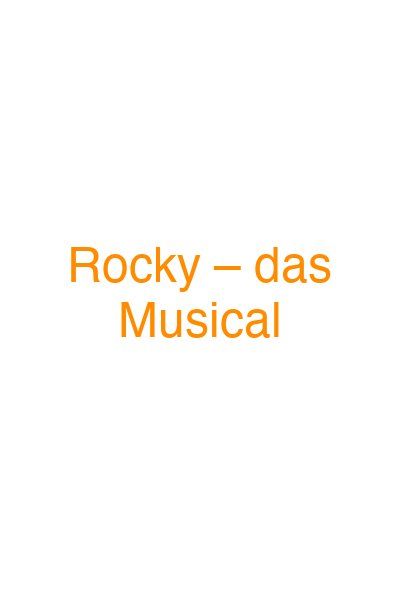 Rocky – das Musical