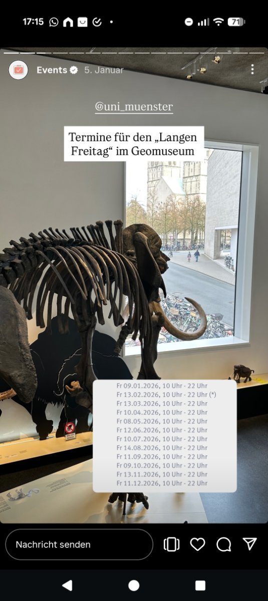 Langer Freitag im Geomuseum