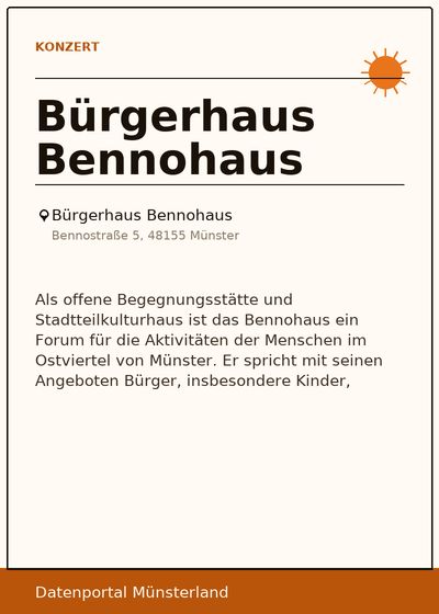 Bürgerhaus Bennohaus