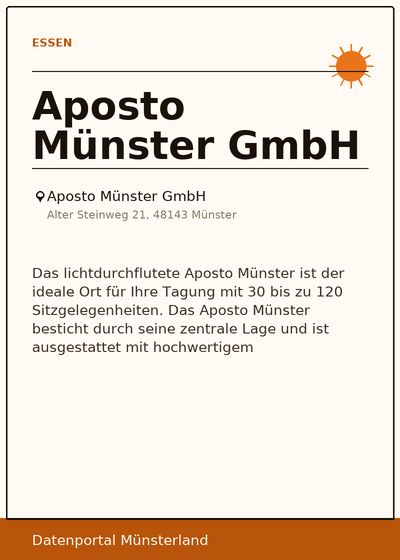 Aposto Münster GmbH