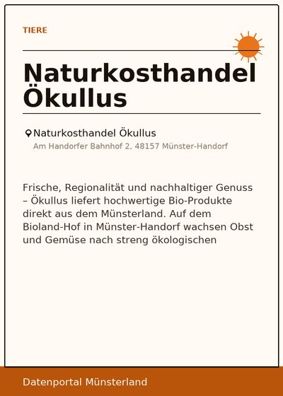 Naturkosthandel Ökullus
