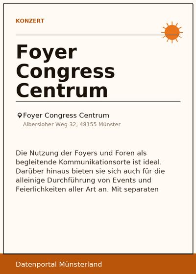 Foyer Congress Centrum
