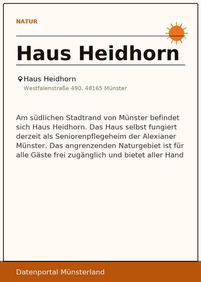 Haus Heidhorn