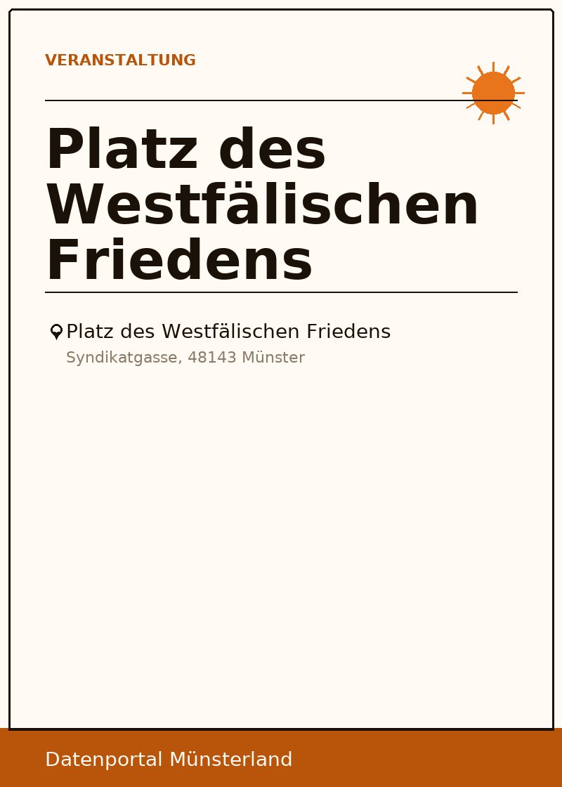 Platz des Westfälischen Friedens