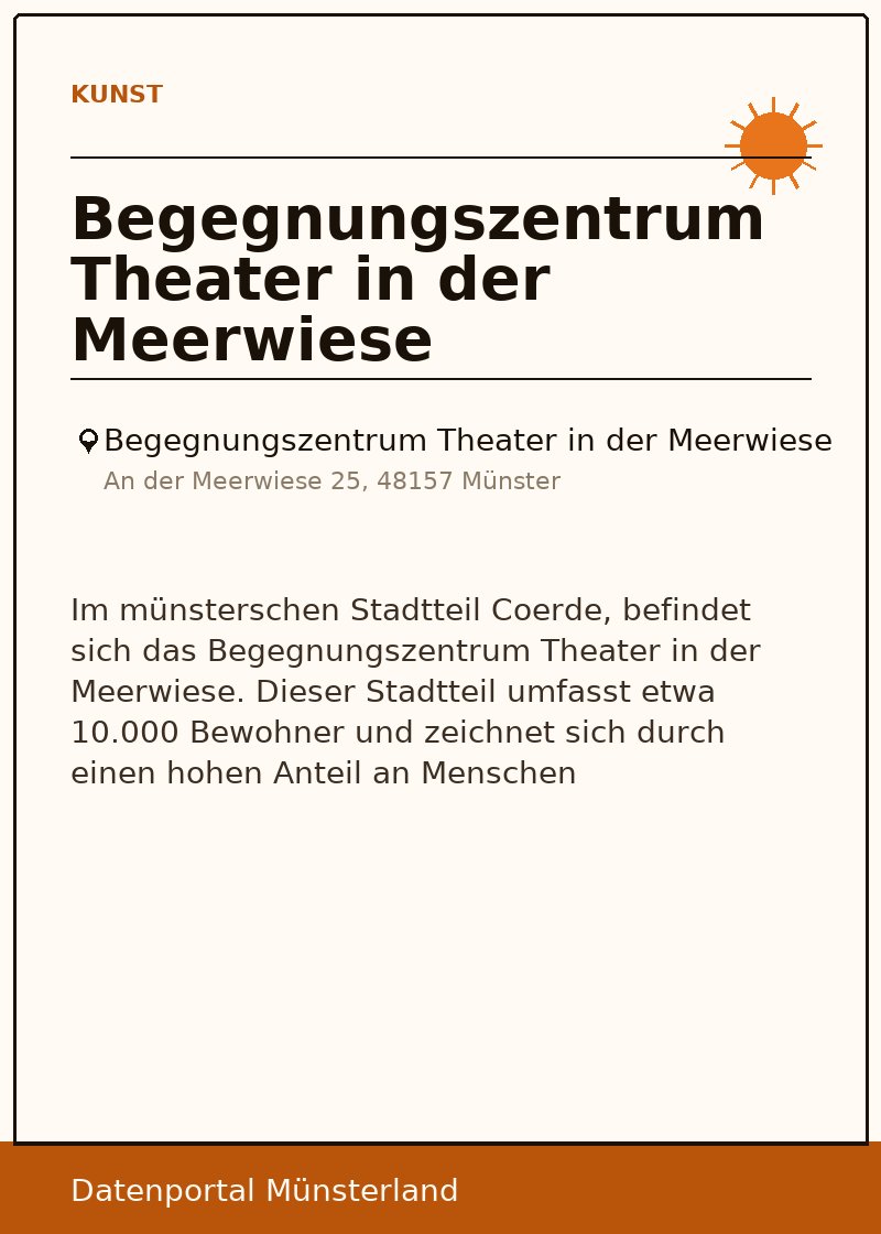 Begegnungszentrum Theater in der Meerwiese