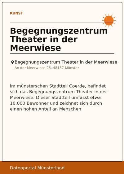 Begegnungszentrum Theater in der Meerwiese