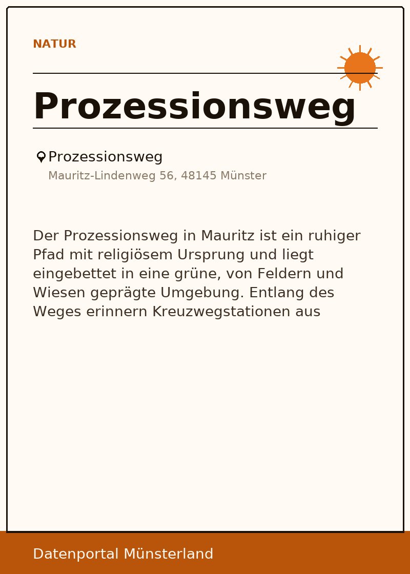 Prozessionsweg
