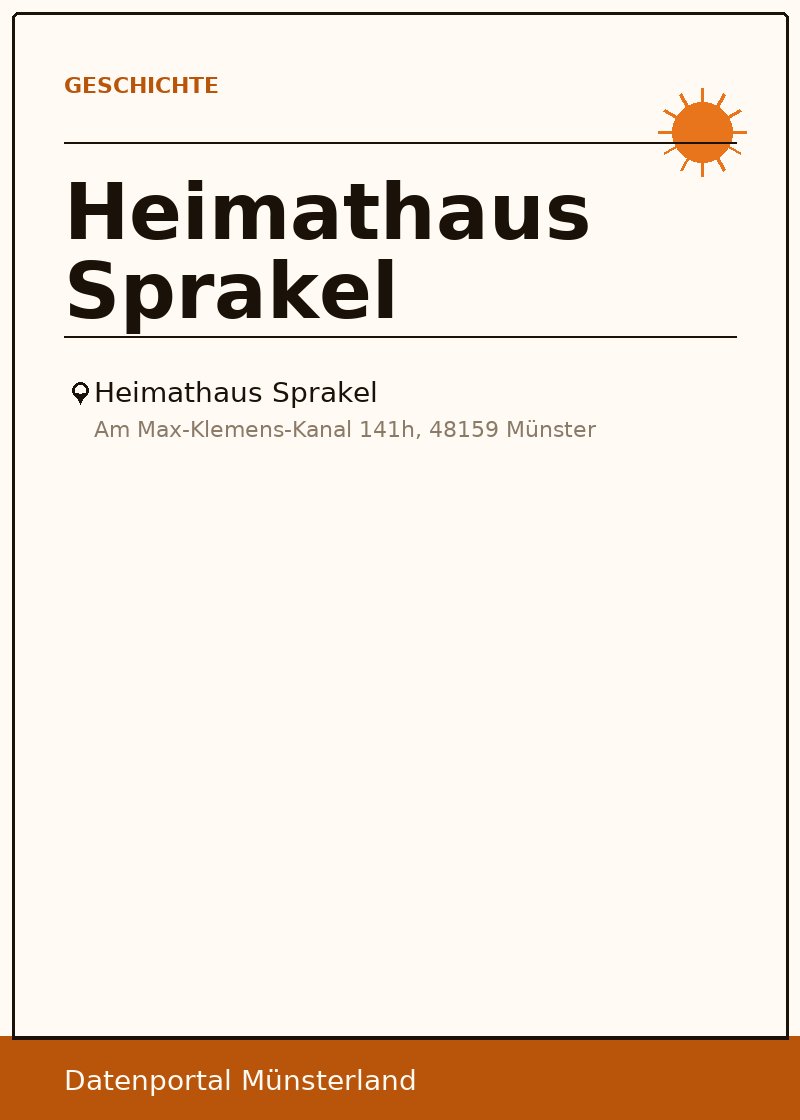 Heimathaus Sprakel