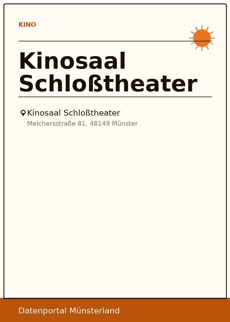 Kinosaal Schloßtheater