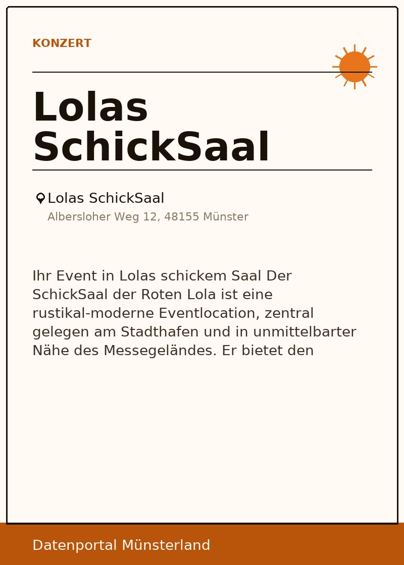 Lolas SchickSaal
