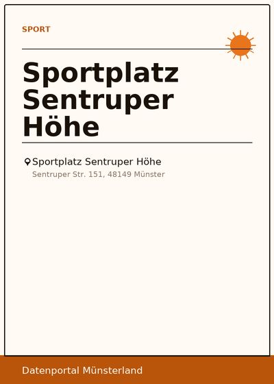 Sportplatz Sentruper Höhe