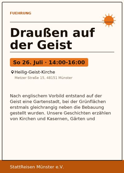 Draußen auf der Geist