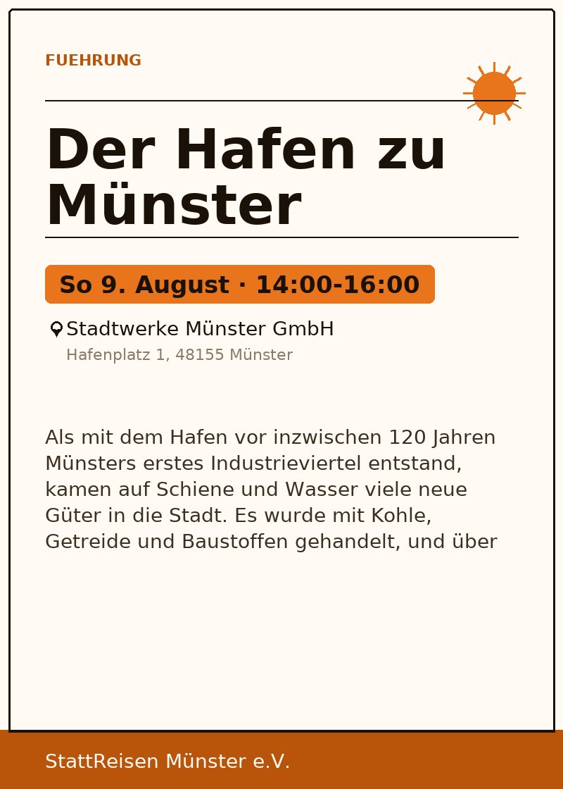 Der Hafen zu Münster