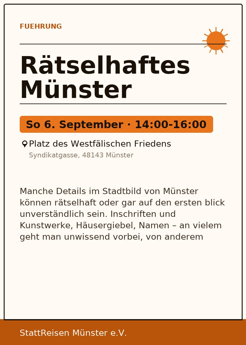 Rätselhaftes Münster