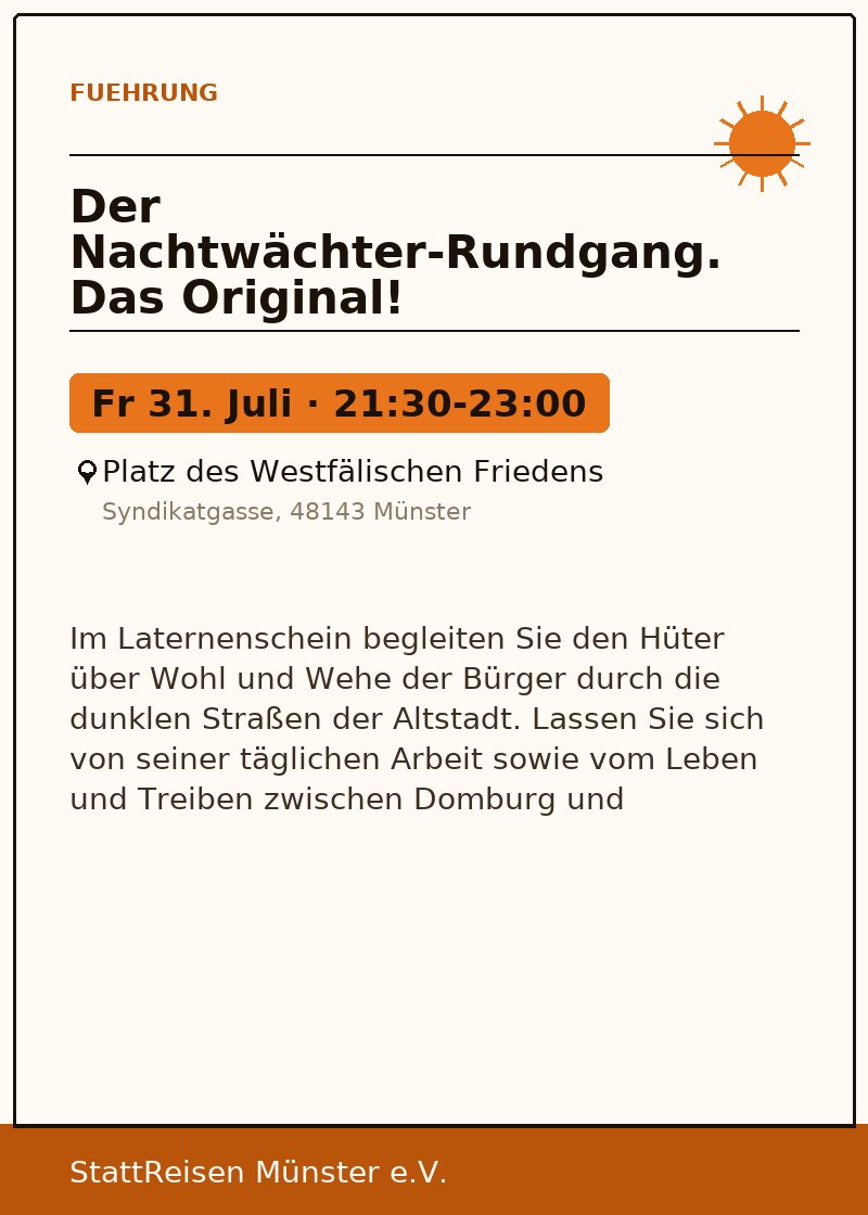 Der Nachtwächter-Rundgang. Das Original!