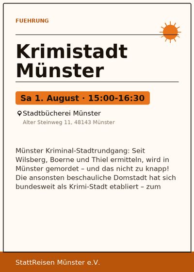 Krimistadt Münster