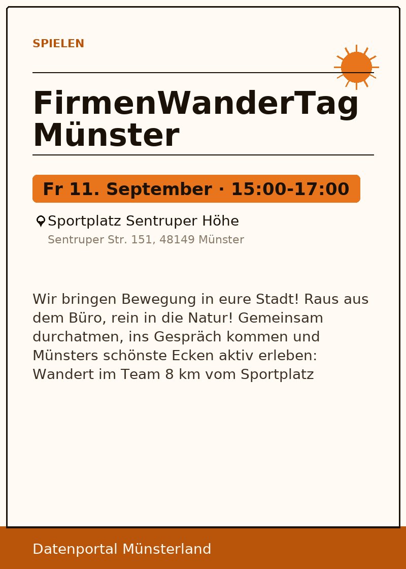 FirmenWanderTag Münster