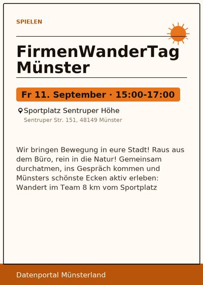 FirmenWanderTag Münster