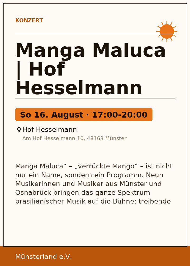 Manga Maluca | Hof Hesselmann